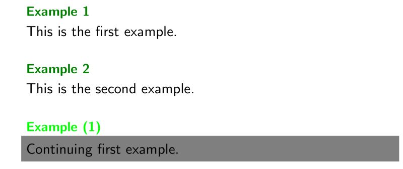 Environments Continuing Example In Beamer Tex Latex Stack Exchange - Premium Vintage Background Gallery - High Resolution