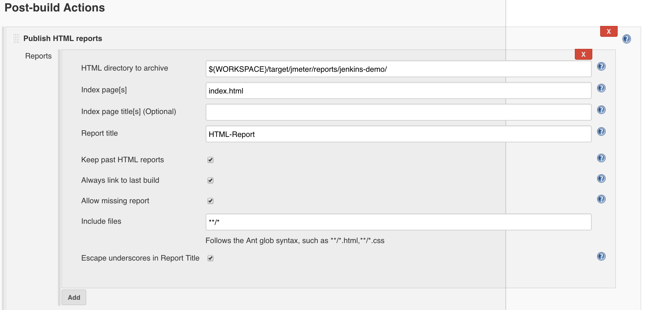 Trying To Publish The Report In Jenkins With Html Publisher