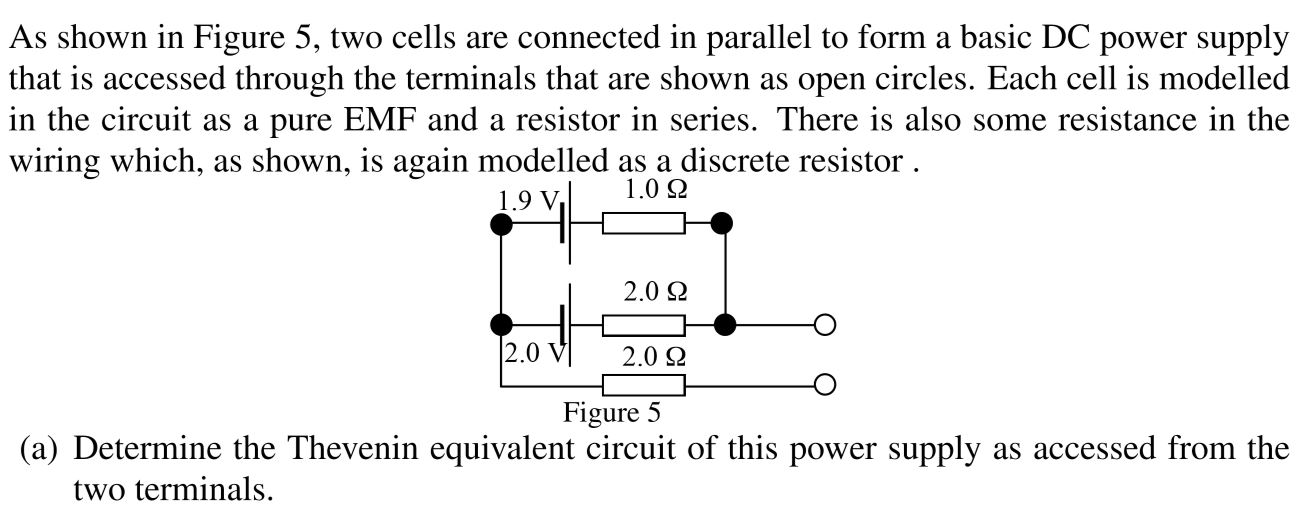 Homework Thevenin Equivalent Circuit With External Loop