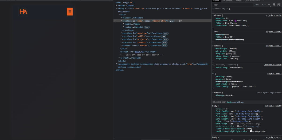 show class adding to the elemet but doesnt work