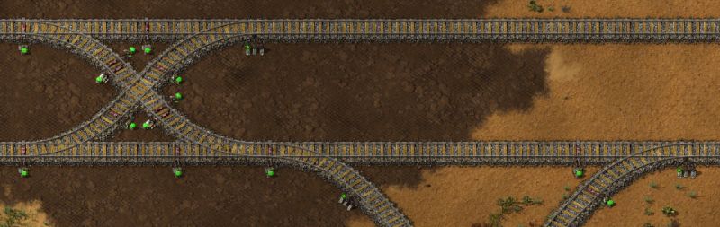Efficient Double Rail Crossing Factorio - Nature Backgrounds - Gorgeous Retina Collection
