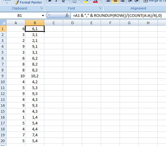 Excel I Am Trying To Split Data Into 4 Equal Sized Groups The Data - Mountain Art Collection - Retina Quality