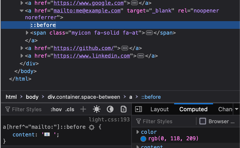 css screenshot