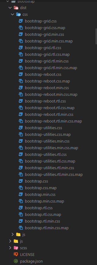 bootstrap folder