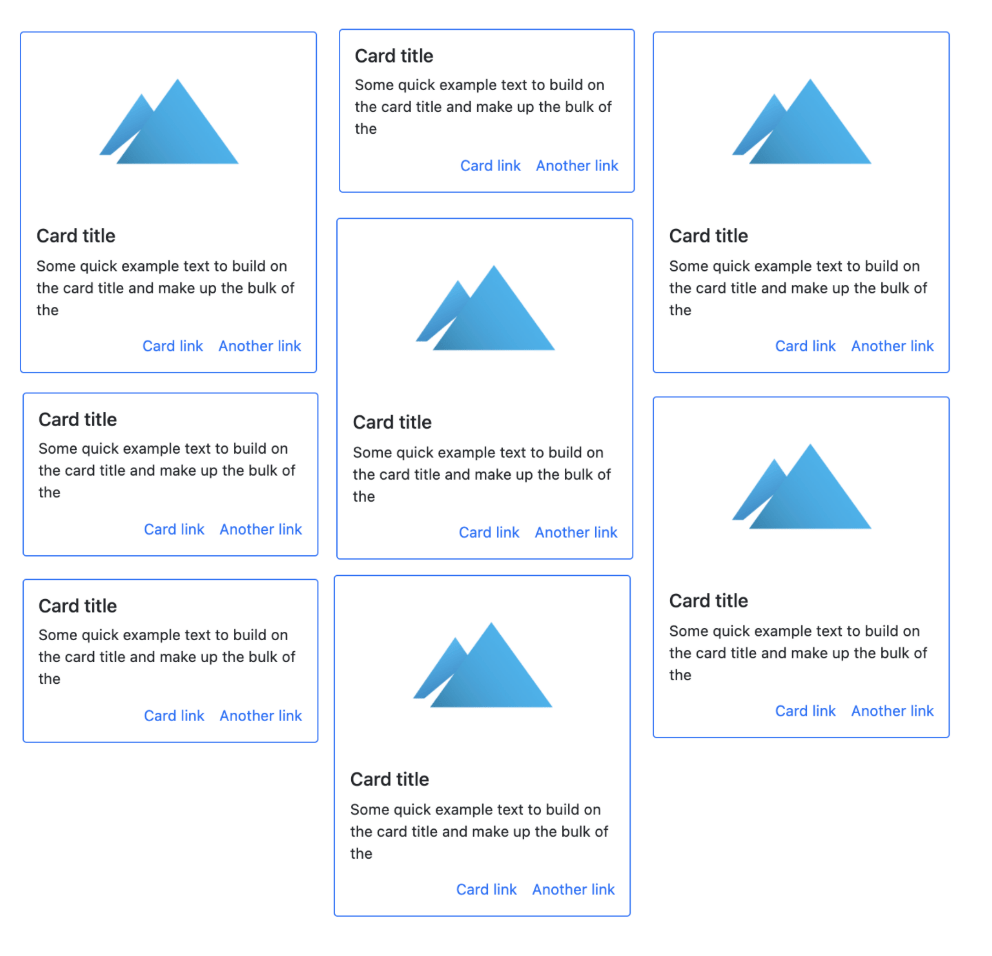 Image Result For Bootstrap Layout For Different Sizes Cards Like Pinterest