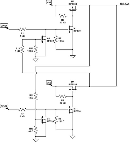 Mosfet Power Source Switching Circuit Electrical Engineering Stack - City Image Collection - Ultra HD Quality