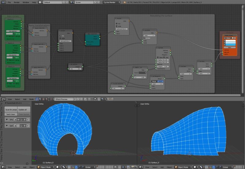 Modeling Create Object Along Three Curves Blender Stack Exchange - Download Creative City Wallpaper | Full HD
