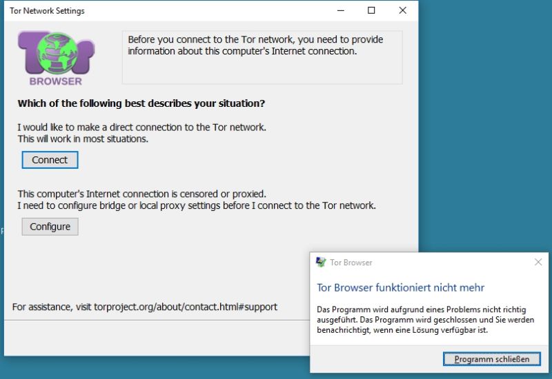 Error Problem Windows Seven Tor Startup Tor Stack Exchange - Best Light Pictures in Desktop