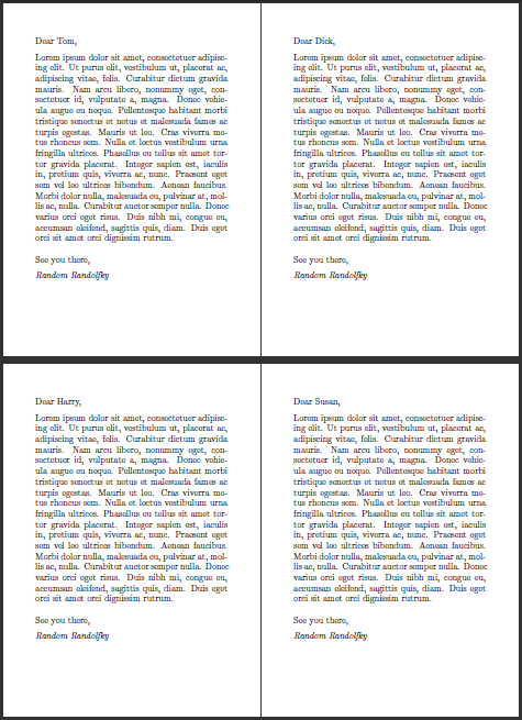 How Do I Insert Names Into Birthday Invitations Automatically Tex Latex Stack Exchange