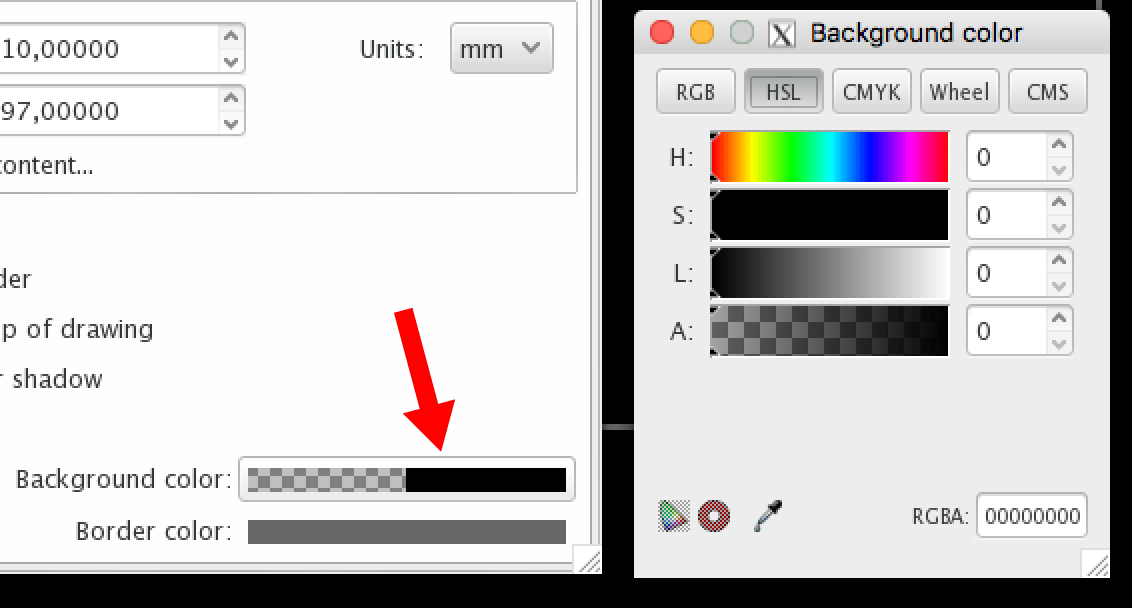 Black and white are colors so setting scan to 4 will produce 2 color scans. Color Inkscape How To Set Black Background Graphic Design Stack Exchange