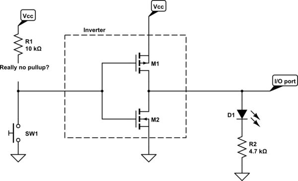 Pull Up Resistor Circuit Clarification Electrical Engineering Stack Exchange - Vintage Illustration Collection - Desktop Quality