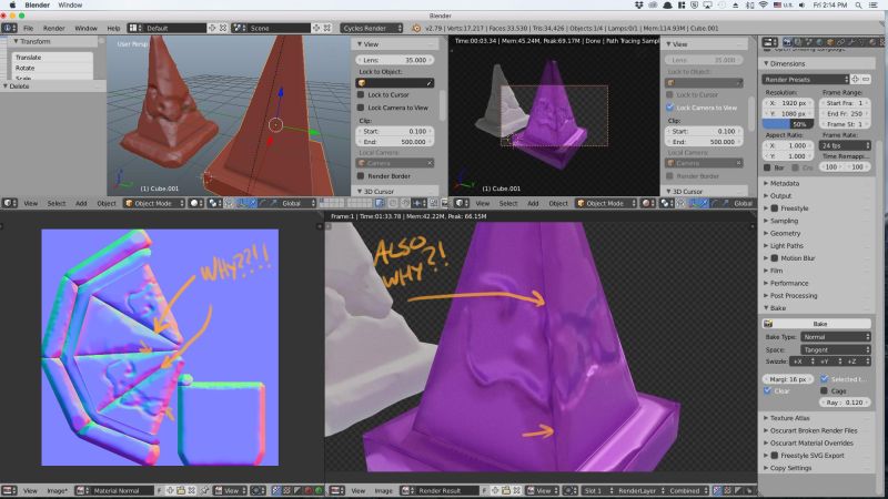 Texturing Normal Map Baking Doesn T Work At Edges Blender Stack - Best Abstract Backgrounds in Ultra HD