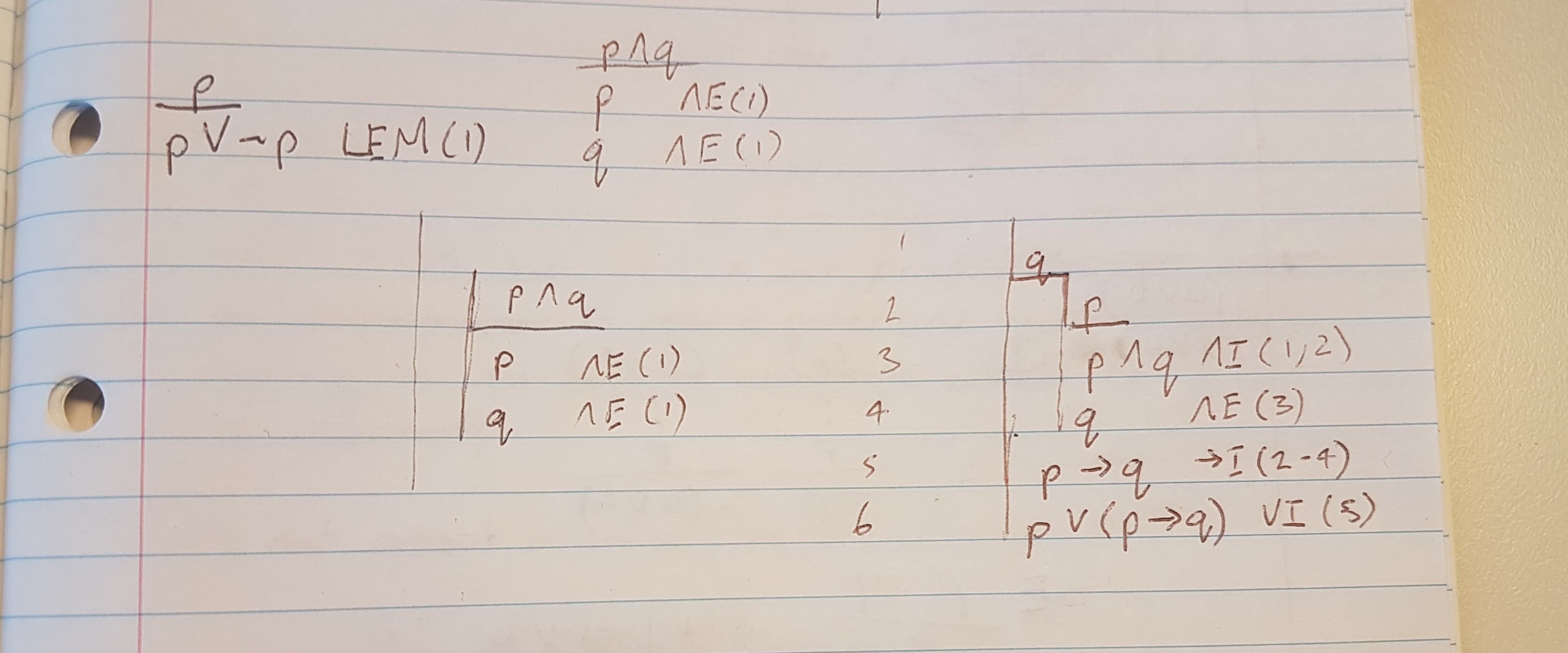 Give A Natural Deduction Proof Of The Formula P P Q