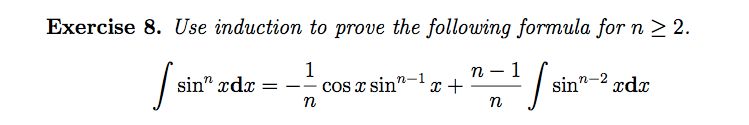 Integration Induction Proof For Integrals Mathematics Stack Exchange - Space Designs - Gorgeous HD Collection