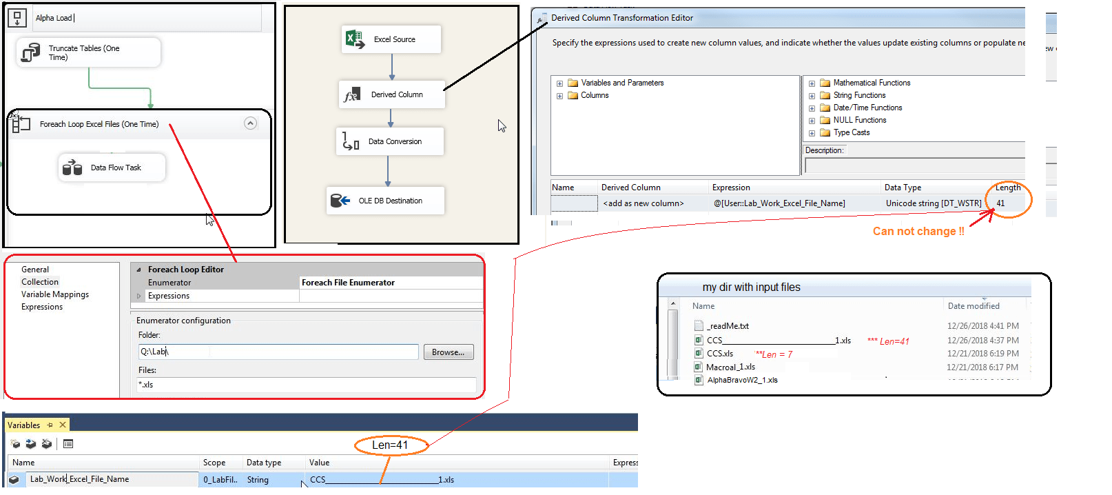 SSIS how handle var length in Derived column to avoid truncation - Stack  Overflow