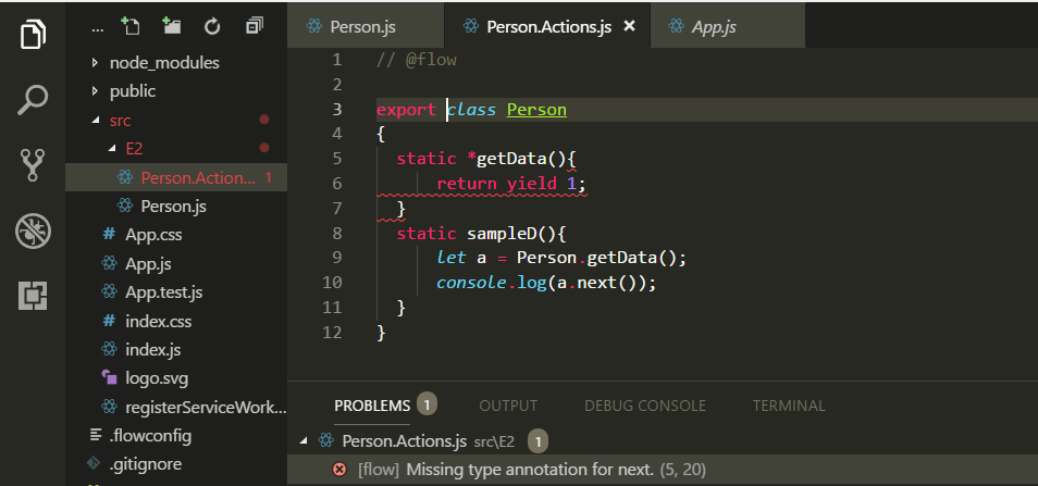 To create a generator, you need to first define a generator function with function* symbol. How Do I Declare A Static Generator Method In Es6 Class Stack Overflow