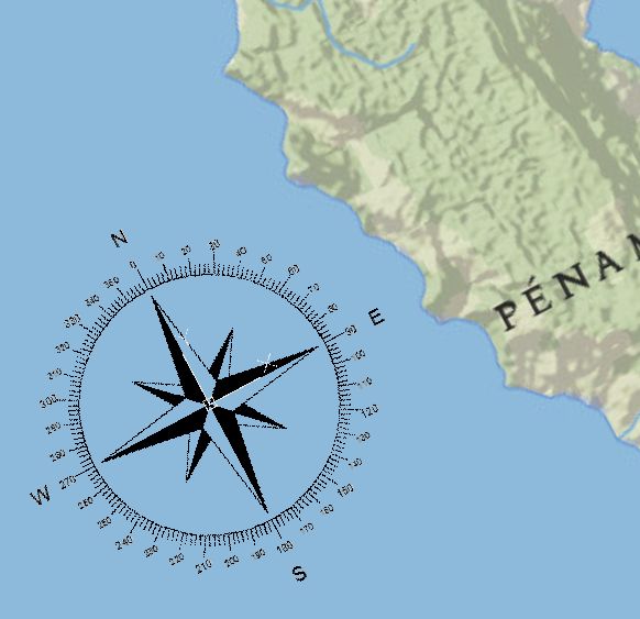 Inserting The Topo North Arrow Element Arcmap Documentation - Amazing Dark Photo - Full HD
