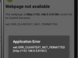 Net Err Cleartext Not Permitted Error On Ionic Android Live Reload