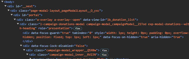 Screen Capture of Compressed Google Chrome Inspect 