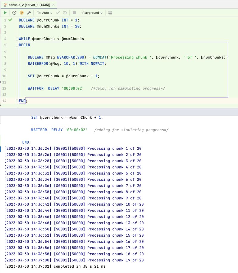 Sql Server Datagrip Showing Prints During A Transaction Database - Creative Vintage Picture - 4K