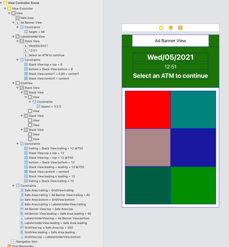 Ios How To Correctly Use Aspect Ratio In Swift Xcode Storyboard - Colorful Design Collection - Retina Quality