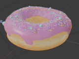 Modeling Donut Mesh Is Clipping Through The Icing In Render Blender