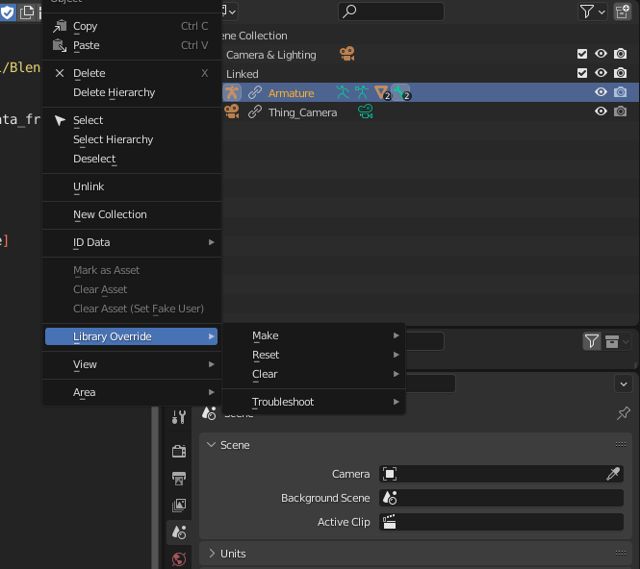 Python Create Library Override Of Data Block Blender Stack Exchange - Premium Space Picture Gallery - 4K