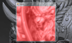 blurred border effect less form glass pick thing note