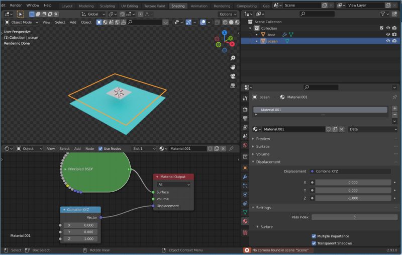 Node Editor Make Object Float On A Displaced Plane Blender Stack Exchange - Download Perfect Colorful Art | Full HD