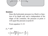 Hydrostatic Pressure Formula And Sample Problems