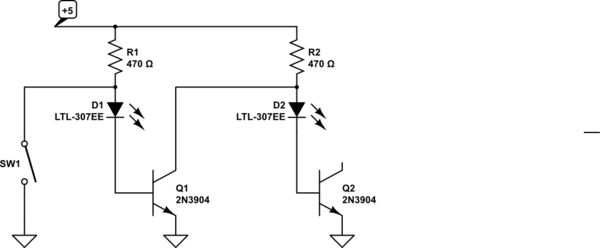 Transistors Two Led Voltage Indicator Electrical Engineering Stack - Light Background Collection - Ultra HD Quality