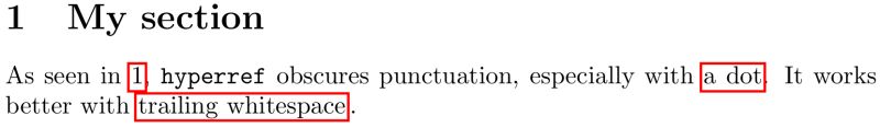 Spacing Link Boxes Obscure Punctuation Tex Latex Stack Exchange - Best Nature Textures in Desktop