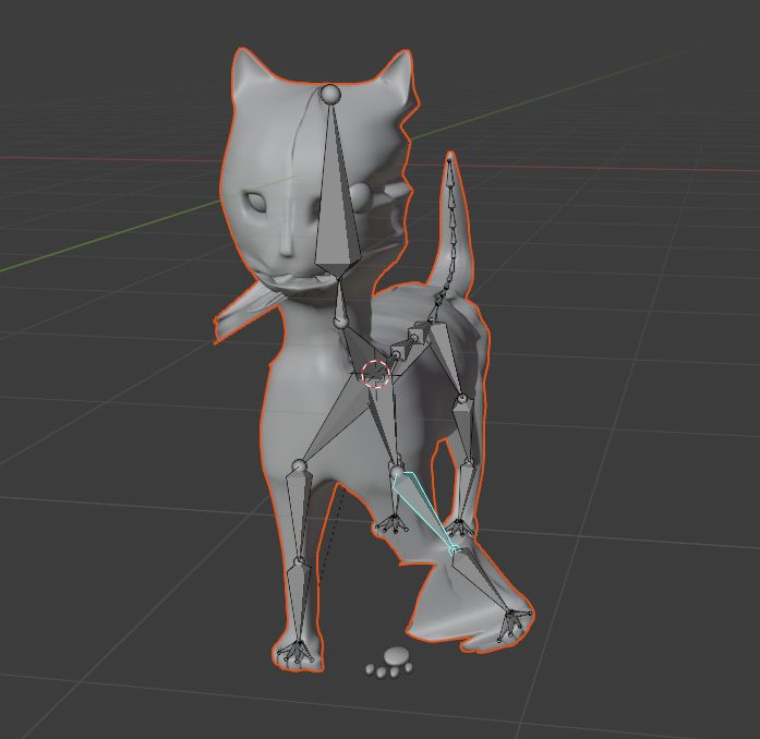 Selected Bones And Mesh Only Automatic Weights Rigging Issue Animation And Rigging Blender - Retina Geometric Wallpapers for Desktop