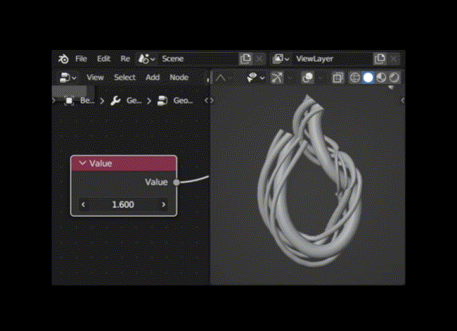 Spline Parameter Node Blender Manual - Creative Nature Illustration - Retina