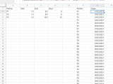 Google Sheets Sequence Dates Across A Table Of Data Stack Overflow