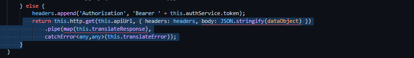 I am getting error in JSON.springify after I changed Headers to HttpHeaders because I upgraded my angular from Angular-2 to Angular-12