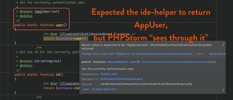 Authentication Laravel Auth User Has No Code Completion For User - Best Colorful Photos in 8K