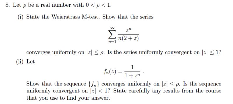Complex Analysis Weierstrass Test Mathematics Stack Exchange - Vintage Texture Collection - Retina Quality