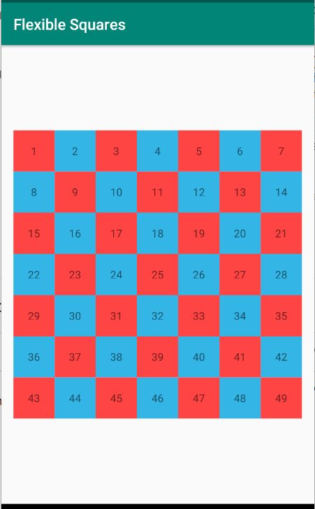 Create A Row Of Evenly Distributed Squares With Android Constraintlayout Stack Overflow - Gradient Pattern Collection - High Resolution Quality