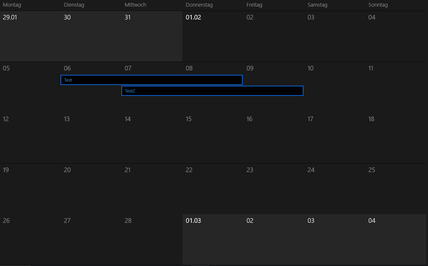 Java Gui Calendar With Appointments Over Several Days Stack Overflow Download Resource Table Java Scheduler Sample The sample uses the Scheduling Library for Java Swing which is included as a Jar reference to the project.