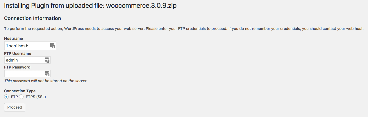So when you open your ftp software . Wordpress Ftp Connection Setting For Localhost To Upload And Install Woocommerce Stack Overflow
