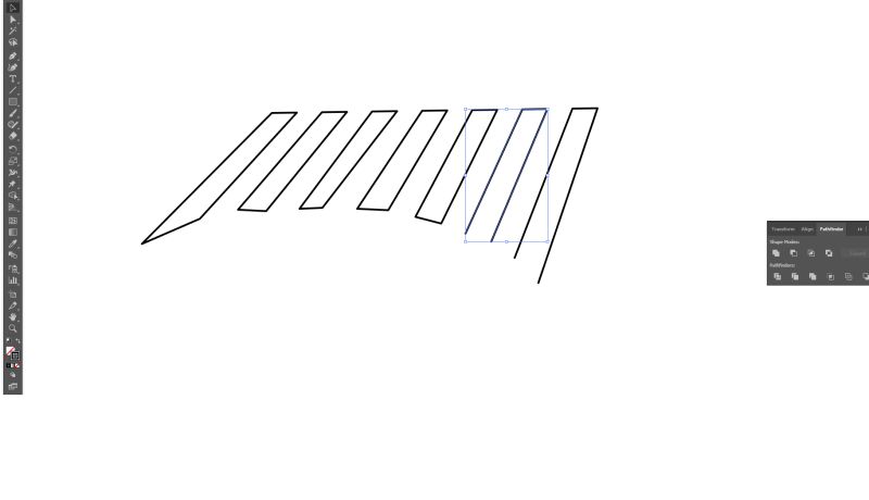 Path Join Multiple Paired Lines Using Illustrator Graphic Design - City Illustrations - Creative Retina Collection