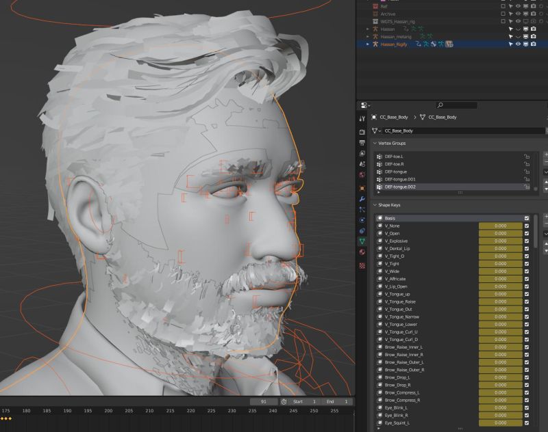 Face Rig With Shape Keys And Drivers Blender Tutorial - Desktop Gradient Images for Desktop