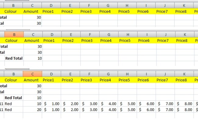 How To Create Automatic Subtotals In Excel Nested Multiple Subtotals 