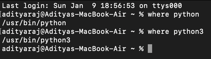 How to set python3 as default in macos monterey macbook air m1 