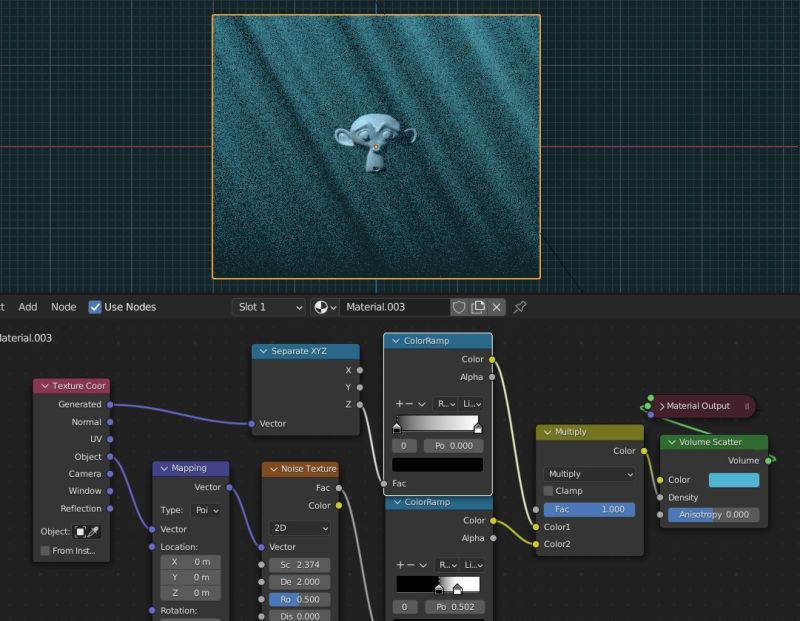 Cycles Render Engine Rendering An Underwater Scene With Depth Fall - Best Abstract Wallpapers in Ultra HD