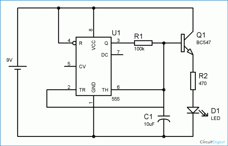 Led Ne555 Timer Problem Electrical Engineering Stack Exchange - HD Sunset Textures for Desktop
