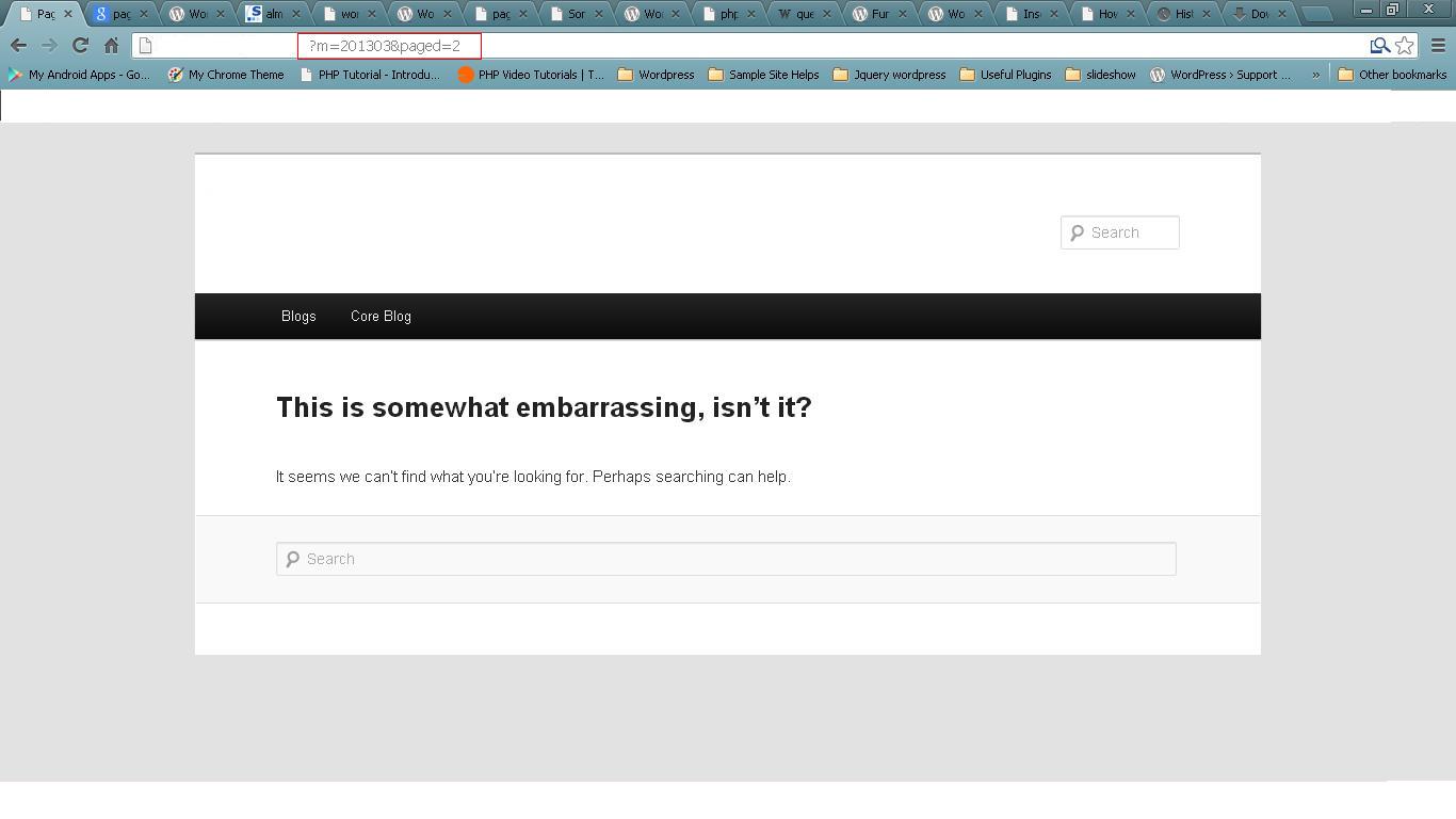 Get_posts works perfectly if you are going to use a custom query that . Pagination In Custom Archive Php Page Stack Overflow