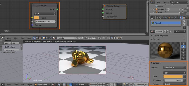 Cycles Render Engine Make A Gold Reflective Object Blender Stack - Premium Dark Photo Gallery - Ultra HD