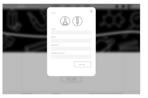 blurry focus div background blur login form